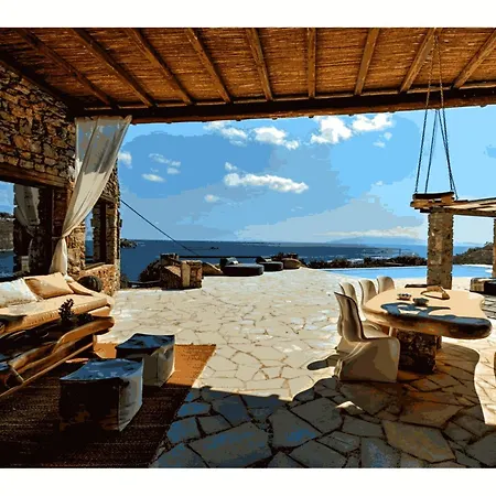 Semesterbostad Private With View And Pool Mykonos Town